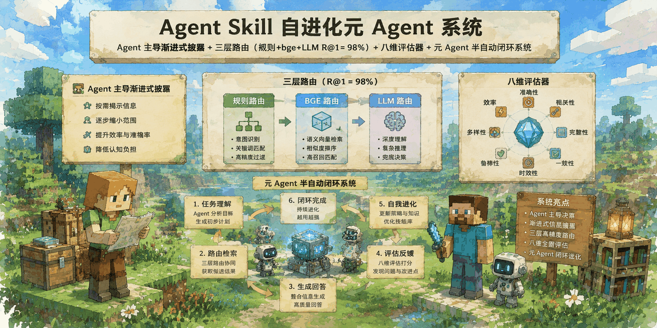 SkillForge - AI Agent 技能网关与自进化元 Agent 架构